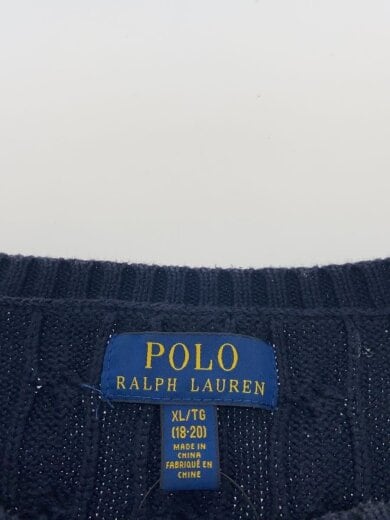 商品画像：赤ポニー/ニット・セーター(厚手)/XL/コットン/ネイビー/323510577011 3