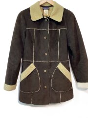 Shearling Fleece Jacket/コート/M/ポリエステル/ブラウン/27037