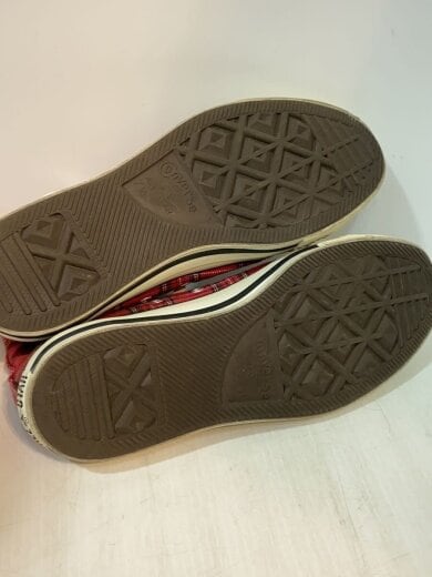 商品画像：ハイカットスニーカー/26cm/レッド/チェック 4