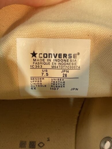 商品画像：ハイカットスニーカー/26cm/レッド/チェック 5