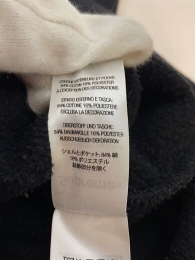 商品画像：ジップパーカー/M/コットン/ブラック 5