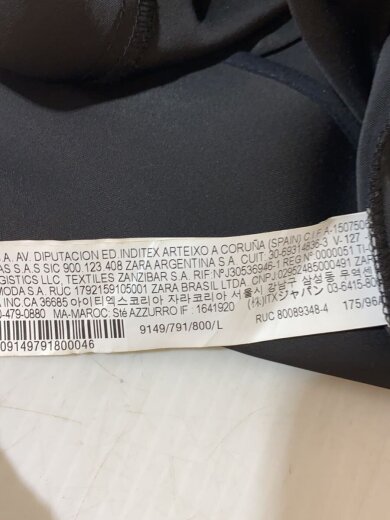 商品画像：サテンガウントレンチ/コート/L/ポリエステル/BLK/9149/791 4