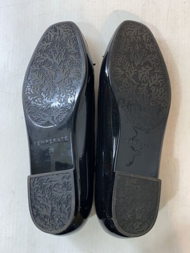 商品画像：バレエシューズ/フラットパンプス/36/ブラック/PVC 4