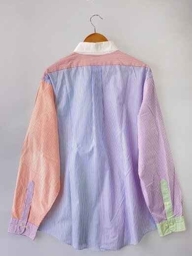商品画像：クレイジーパターン/マレーシア/長袖シャツ/XL/コットン/マルチカラー/ストライプ 2