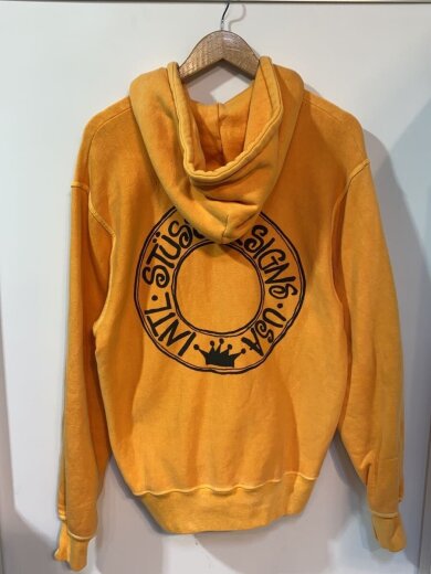 商品画像：24ss/Stussy Buana Pigment Dyed Hoodie/ジップパーカー/S/コットン/ORN 2