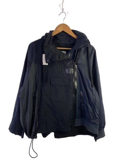 商品画像：19aw/Hooded Anorak Jacket/ナイロンジャケット/S/ナイロン/ブラッ/無地/cd6297 1