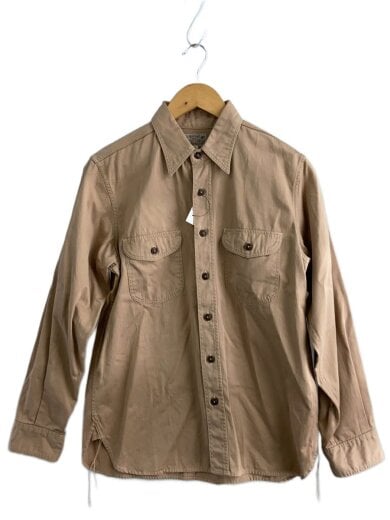 商品画像：ヘリンボーン ワークシャツ/長袖シャツ/15.5/コットン/BEG/BR26081 1