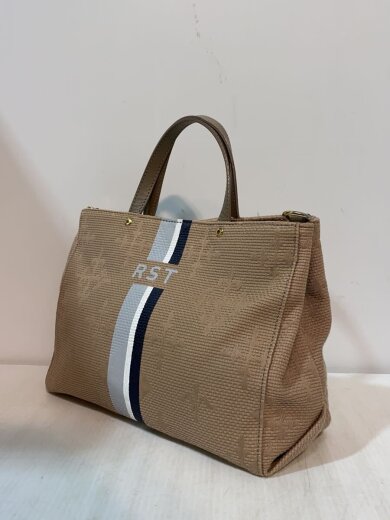 商品画像：イニシャルロゴ/ラインプリント/トートバッグ/キャンバス/CML 2