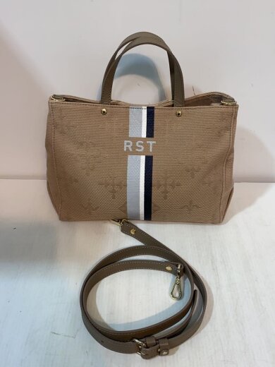 商品画像：イニシャルロゴ/ラインプリント/トートバッグ/キャンバス/CML 7