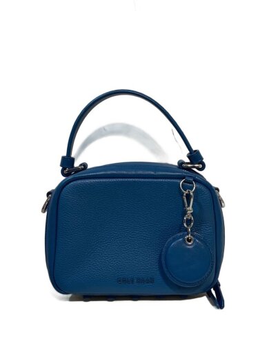 商品画像：ミニ ボストン バッグ/ショルダーバッグ/牛革/BLU/U04567 1