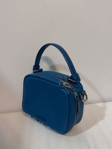 商品画像：ミニ ボストン バッグ/ショルダーバッグ/牛革/BLU/U04567 2