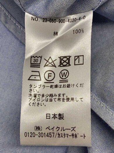 商品画像：23AW オックスフォードラウンドカラーシャツ/36/コットン/BLU/23-050-900-4020-4-0// 5