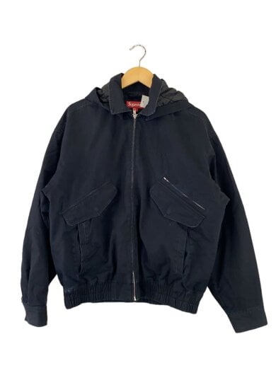 商品画像：Hooded Utility Jacket/ジャケット/S/コットン/BLK 1