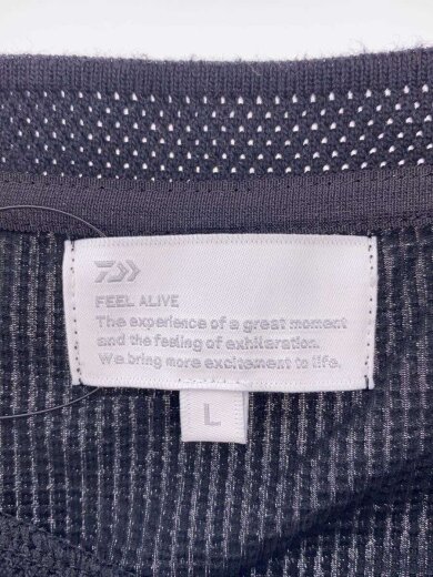 商品画像：長袖Tシャツ/L/コットン/BLK/無地/VF-20401398// 3