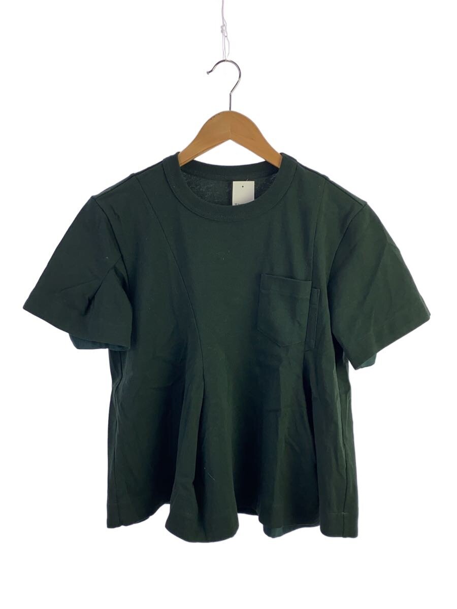 sacai / Tシャツ/1/コットン/GRN/25-08020