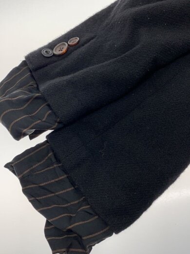 商品画像：テーラードジャケット/S/ウール/BLK/無地/WL-J010 5