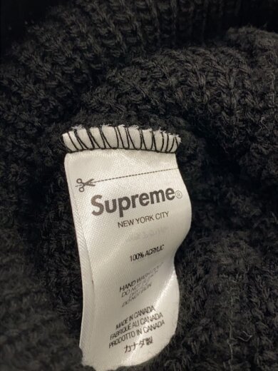 商品画像：ニットキャップ/--/アクリル/BLK/無地/メンズ 4