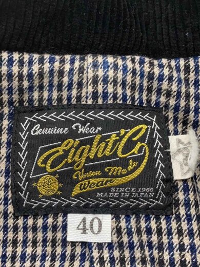 商品画像：コート/40/コットン/BLK/無地/8JK-16 3