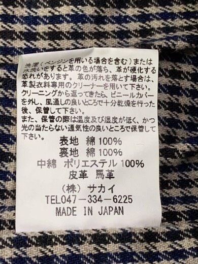 商品画像：コート/40/コットン/BLK/無地/8JK-16 4