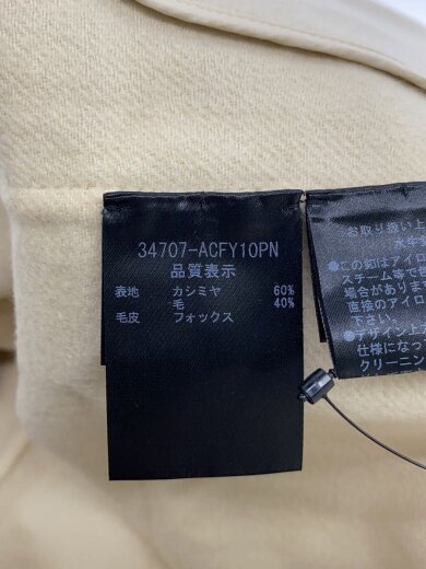 画像：FOXEYコート/--/カシミア/CRM/34707-ACFY10PN4