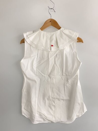 商品画像：半袖ブラウス/M/コットン/WHT/無地/72-01-0137-899// 2