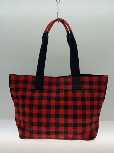商品画像：トートバッグ_レッド/--/RED/チェック 3