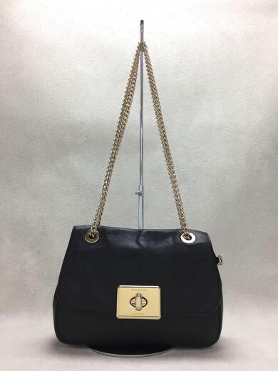画像：COACHチェーンショルダーバッグ/レザー/BLK/F348281