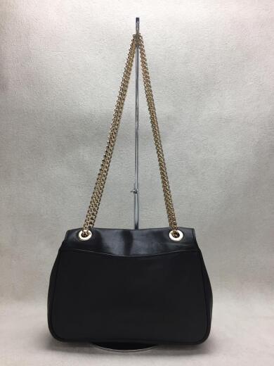 画像：COACHチェーンショルダーバッグ/レザー/BLK/F348283