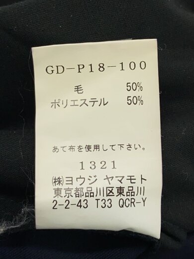 画像：Ground Yボトム/3/ウール/BLK/GD-P18-1006