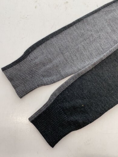 商品画像：ニット・セーター(薄手)/2/ウール/GRY/jul4902/バイカラー 6