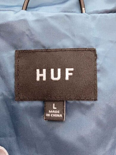 画像：HUFナイロンジャケット/L/ナイロン/BLU/JK003893
