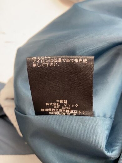 画像：HUFナイロンジャケット/L/ナイロン/BLU/JK003895