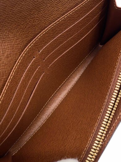 商品画像：1)ポルト・フォイユ・サラ_モノグラム・キャンバス/PVC/BRW/総柄/レディース 6