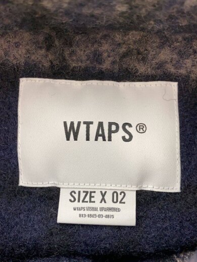 商品画像：TXT 02 LS WONY TWEED TEXTILE/長袖シャツ/2/ウール/BLU/チェック/ 3