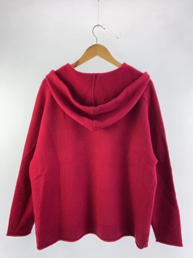 商品画像：FELTED MERINO WOOL FOODIE KNIT/2/ウール/RED/253-60204 2