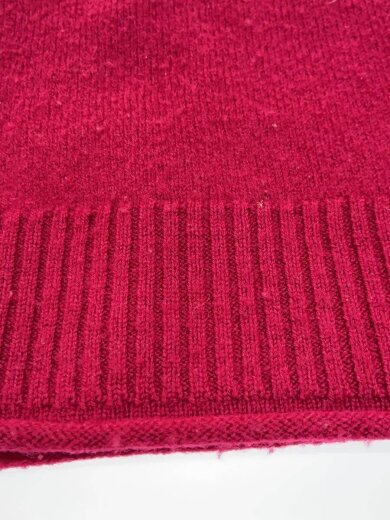 商品画像：FELTED MERINO WOOL FOODIE KNIT/2/ウール/RED/253-60204 6