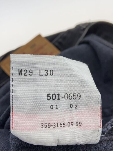 商品画像：501/フィリピン製/29x30/デニム/BLK/無地/501-0659 5