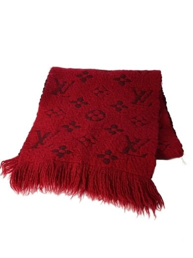 商品画像：エシャルプ・ロゴマニア_モノグラム/ウール/RED/レディース 1