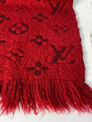 商品画像：エシャルプ・ロゴマニア_モノグラム/ウール/RED/レディース 3