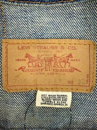 画像：Levi’sUSA製/70505/4th/ボタン裏529/Gジャン/コットン/IDG3