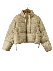 モノグラムダウンジャケット/ダウンジャケット/S/ポリエステル/BRW/総柄/HM1204A43D