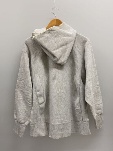 商品画像：80s/REVERSE WEAVE/RUTGERS/パーカー/L/コットン/GRY/プリント/破れ/穴あき 2