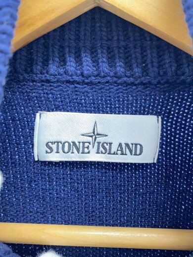 商品画像：ジップアップニットジャケット/M/ウール/NVY/無地/651550LA3 3