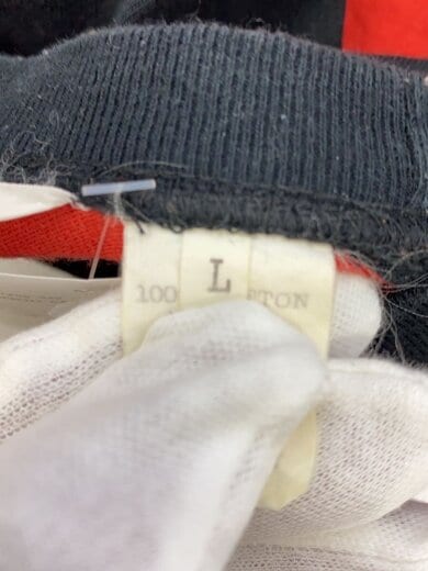 商品画像：90s/藤原ヒロシ/アーカイブ/長袖Tシャツ/L/コットン/RED/ボーダー 4