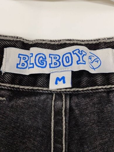 商品画像：ボトム/M/コットン/BLK/無地/PSC-SU23-BIGBOYJEAN-SLVBLK 4