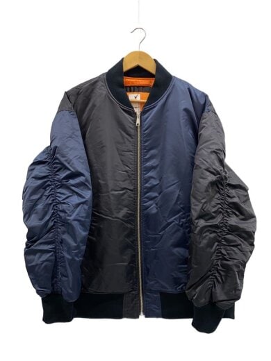 商品画像：ADPOSION/MA-1/バイカラー/フライトジャケット/LL/ポリエステル/BLK 1