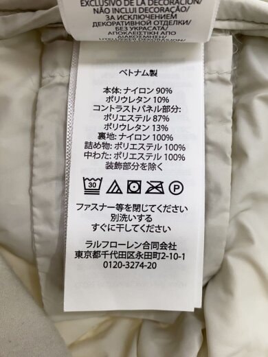 商品画像：ダウンベスト/M/ポリエステル/WHT/無地 4