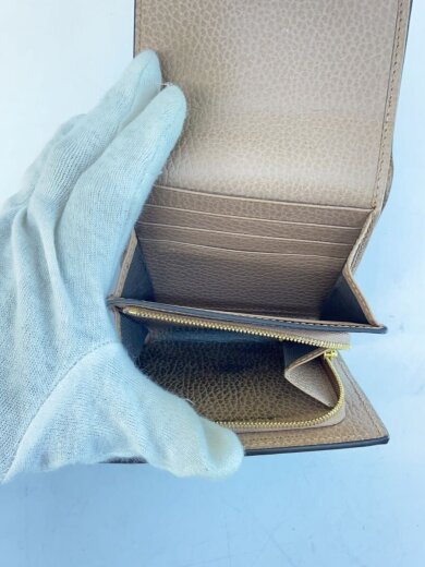 商品画像：バイカラー ミディアム ウォレット_ダブルG/PVC/BEG/レディース 5