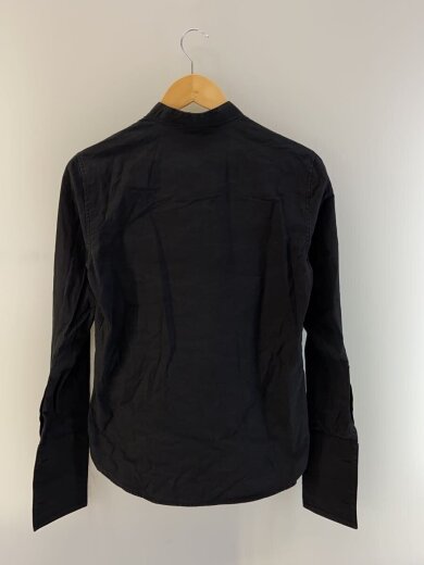 商品画像：ロングカフスシャツ/長袖ブラウス/--/コットン/BLK/無地 2