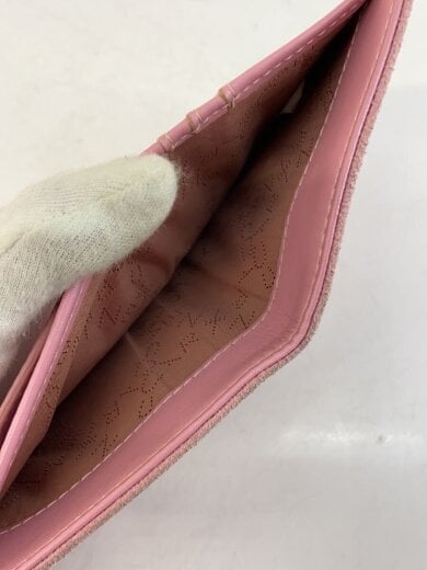 商品画像：3つ折り財布/スウェード/PNK/レディース 6